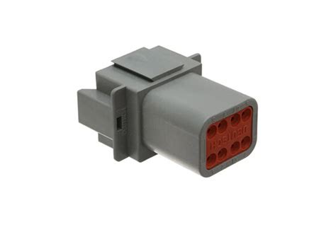 Deutsch Dt Series 8 Pin Male Receptacle Connector Dt04 08pa With W8p