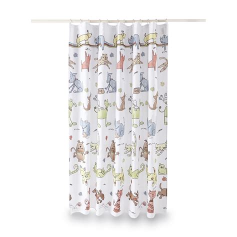 We're passionate about our pack, so if we stock it, you'll know that. Essential Home Cats And Dogs Fabric Shower Curtain - Home ...