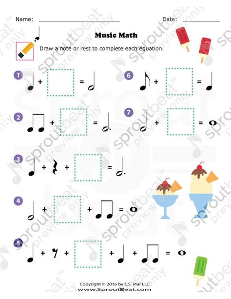 ️identifying Notes And Rests Worksheet Free Download