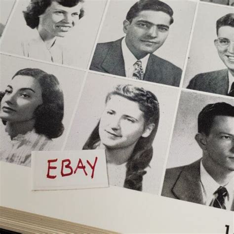 Rare Vtg 1940s Ann B Davis Original Yearbook Photo Brady Bunch Alice The Maid Ebay