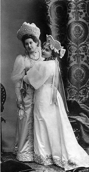 Anna Alexandrovna Vyrubova And Sister Alexandra Alexandrovna Taneyeva
