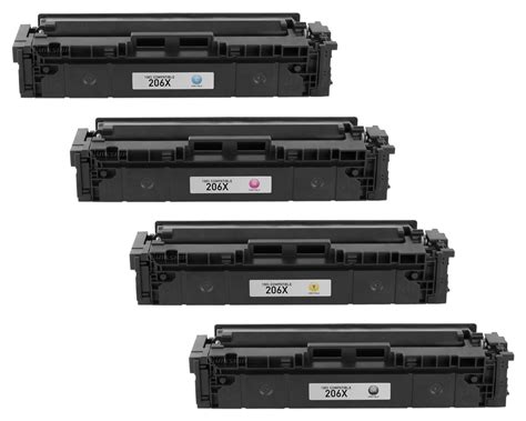 Hp Color Laserjet Pro Mfp M283fdw Toner Cartridges Set Black Cyan
