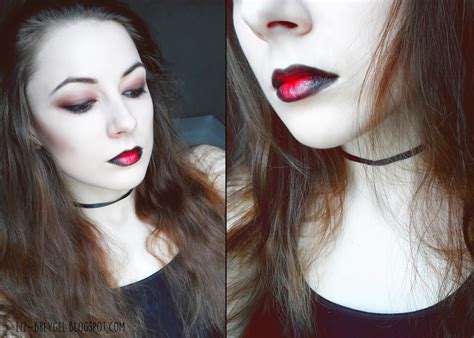 Red And Black Gothic Lips Tutorial