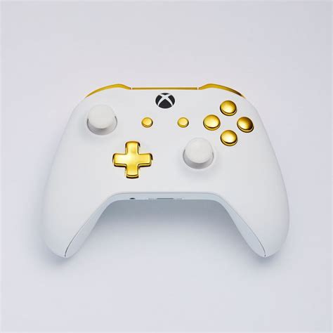 Xbox One Controller White Velvet Gold Custom Controllers Xbox