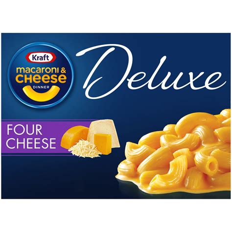 Kraft Deluxe Four Cheese Macaroni And Cheese Dinner 14 Oz Box Walmart