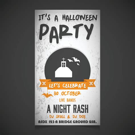 Its A Halloween Party Invitation Card Design Vector 13285691 Vector Art At Vecteezy