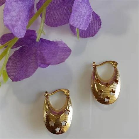 Gold Plated Alloy Golden Hoops Earring At Rs 50pair In Mumbai Id
