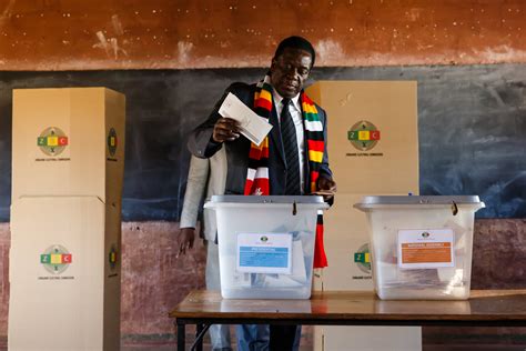 Zimbabwe Election Mnangagwa And Chamisa Votes Counted