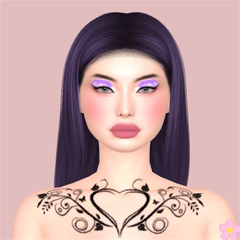 Heart Chest Tattoo The Sims 4 Create A Sim Curseforge