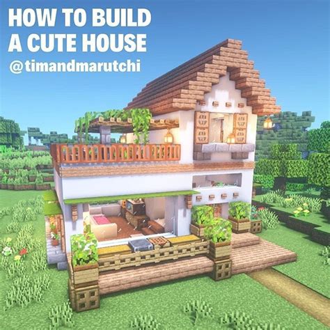 💥 Minecraft And Hytale Builds💥 в Instagram Cute House﻿ 😍 By