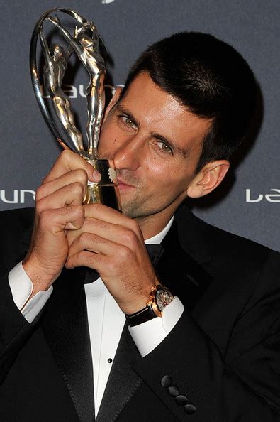 Novak Djokovic Laureus World Sports Awards Photocall06022012