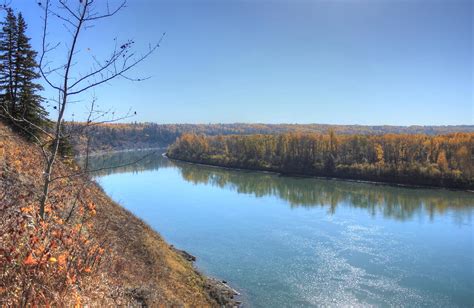 The brazeau on the brazeau river; North Saskatchewan River - Autumn Photograph by Jim Sauchyn