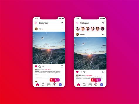 Instagram Feed Ios Redesign By Andy Buckle On Dribbble