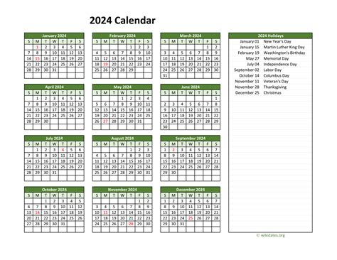 2024 Pay And Holiday Calendar Calendar Printables