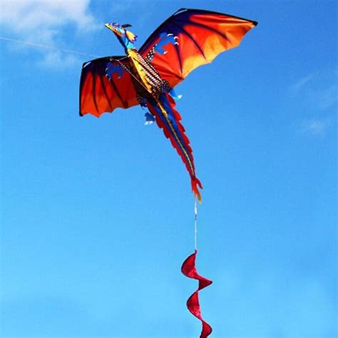 3d Dragon Kite With 100m Line And Tail For Adult Outdoor Flying