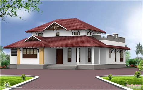 Single Storey Home Exterior In 1650 Sqfeet Home Kerala Plans
