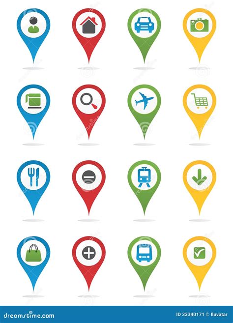 Pins With Map Vector Illustration 20922242