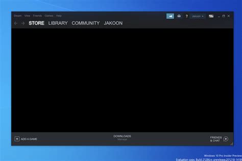 Steam Blank Black Screen When Running In Windows 10 On M1 Mac Through