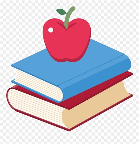 Book Apple Clip Art Apple And Books Png Transparent Png