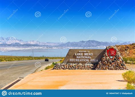 Lake Mead National Recreation Area Stock Image Image Of Nevada Road