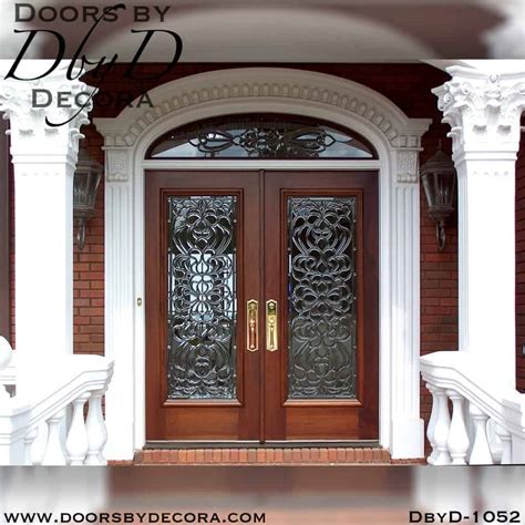 Custom Leaded Glass Colonial Entry Wood Front Doors Doors By Decora