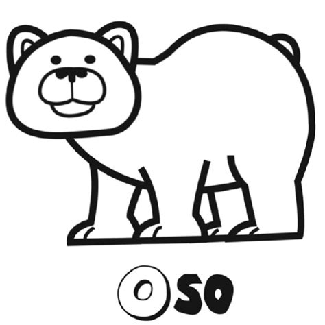 Dibujo para colorear de oso pardo