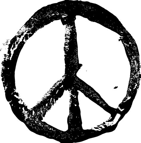 Grunge Stamp Peace Symbol PNG Transparent OnlyGFX