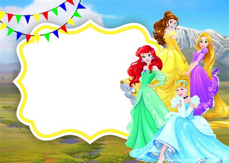 Disney Princess Invitation Template