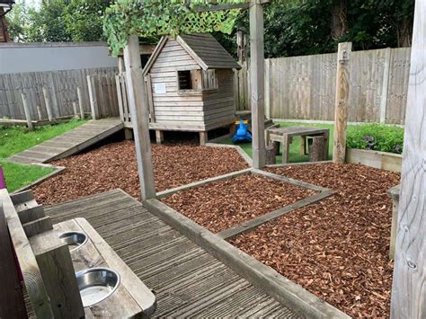 Bark Chippings Add Natural Play Area For Surrey Nursery Mcm Se