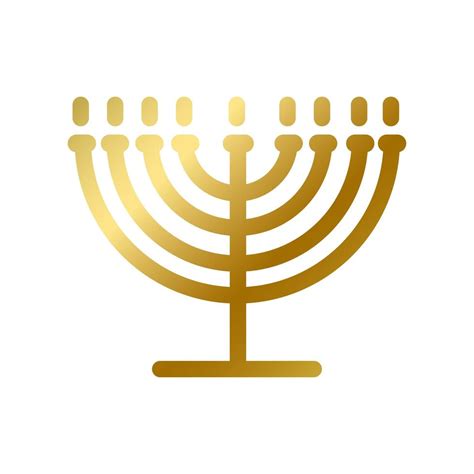 Menorah Symbol Isolated Gold Judaism Religion Sign 4818932 Vector Art