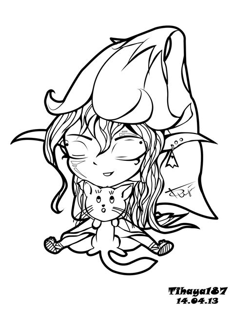 Amazing Anime Elf Coloring Pages