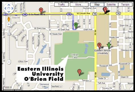 Eastern Illinois University Campus Map Map