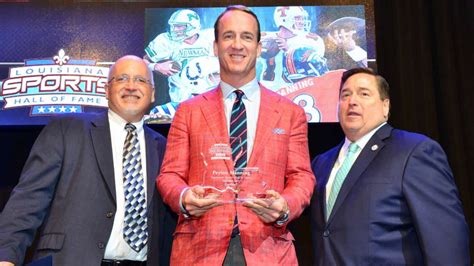 Safety john lynch and guard alan faneca, who each waited several years as finalists, will join the trio among. Peyton Manning Inducted Into Louisiana Sports Hall Of Fame