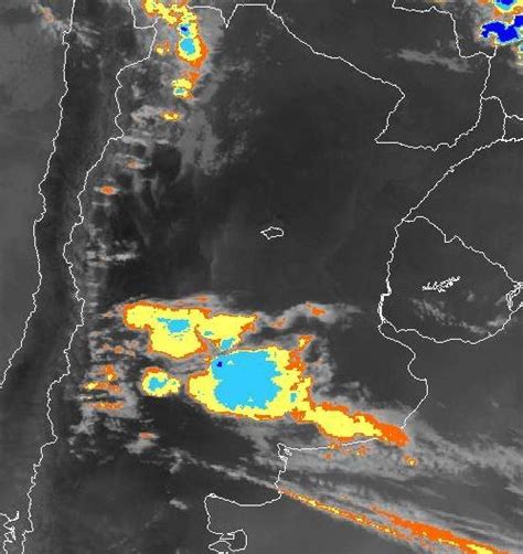 Meteorología Práctica Foto Satelital De Las Lluvias Atardecer Del