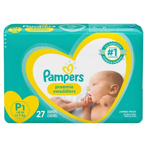 Pampers Swaddlers Diapers Jumbo Pack Size Preemie 27ct In 2022