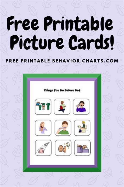 Behavior Cards Printable