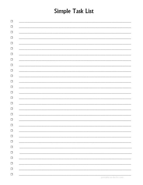 Blank Numbered List Template List And Format Corner Free Printable Images