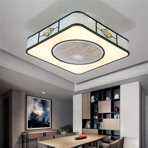 Modern ceiling fan with enclosed blades modern ceiling fan. Enclosed Ceiling Fan with Light Energy Saving 23 Inch ...