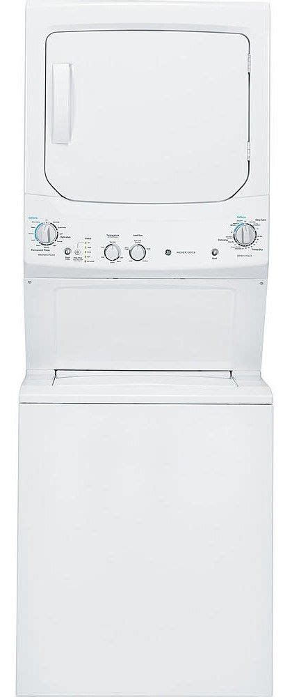 Ge Unitized Spacemaker 26 Cu Ft Washer 44 Cu Ft Dryer White