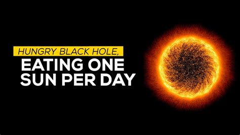 I thought this was debunked years ago and it didnt matter. Hungry Black Hole, Eating One Sun Per Day - YouTube
