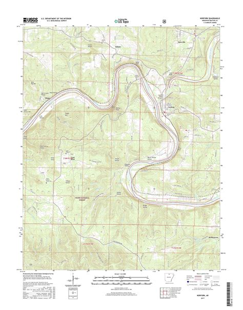 Mytopo Norfork Arkansas Usgs Quad Topo Map