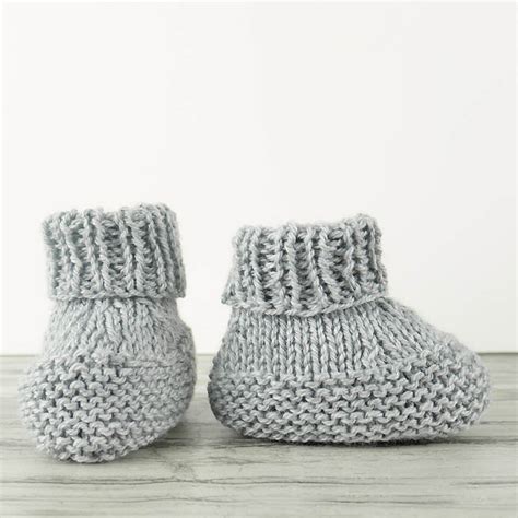 Knitted baby toys are a perfect handmade gift for a new baby, or they can be a delightful surprise for your own children. Flat Knit Baby Booties Free Knitting Pattern