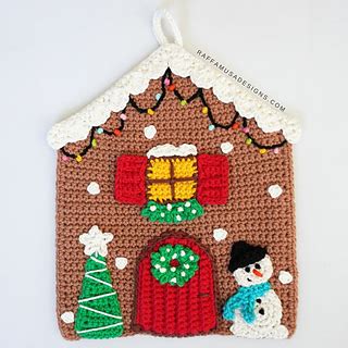 Ravelry Gingerbread House Potholder Pattern By Raffaella Tassoni