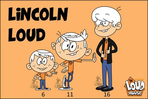 Lincoln Loud Growing Up By C Bart On Deviantart