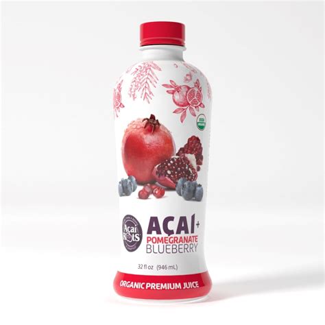 Acai Roots Organic Premium Acai Pomegranate Blueberry Juice 32 Fl Oz