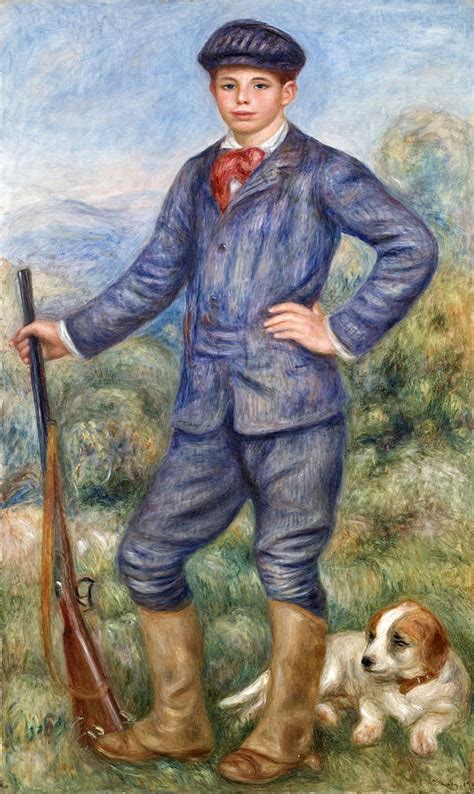 Jean Renoir As A Hunter Painting By Pierre Auguste Renoir Pixels