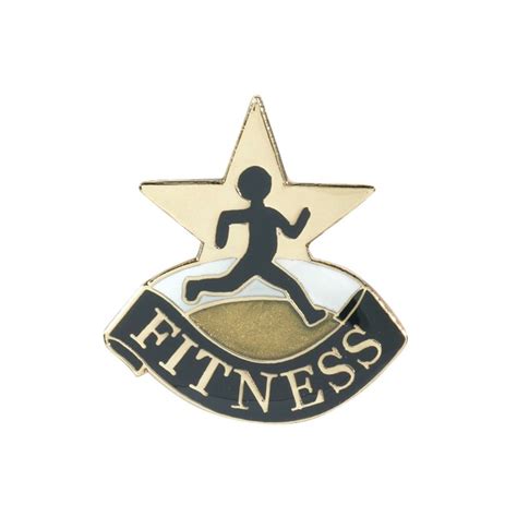 Fitness Achievement Lapel Pin