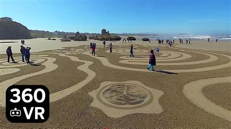 360 8k Circles In The Sand May 29 2021 Bandon Oregon Youtube