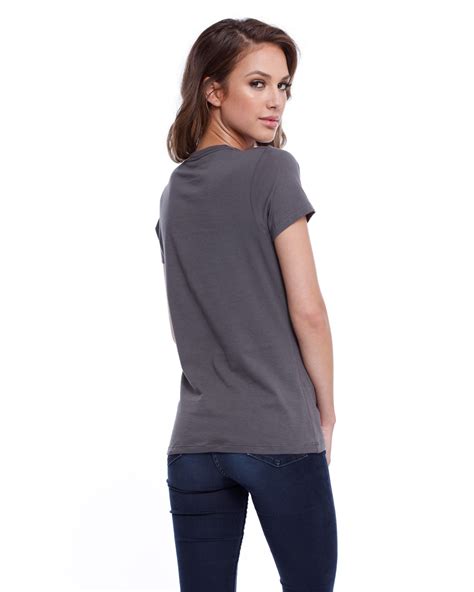 startee drop ship st1210 ladies cotton crew neck t shirt