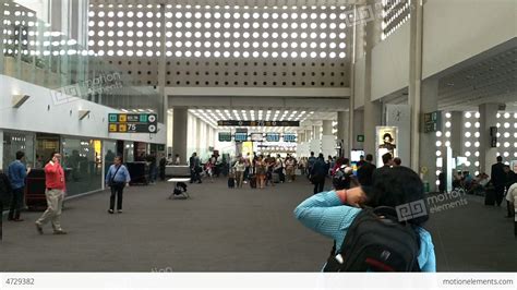 Mexico City Benito Juarez Airport Terminal Stock Video Footage 4729382